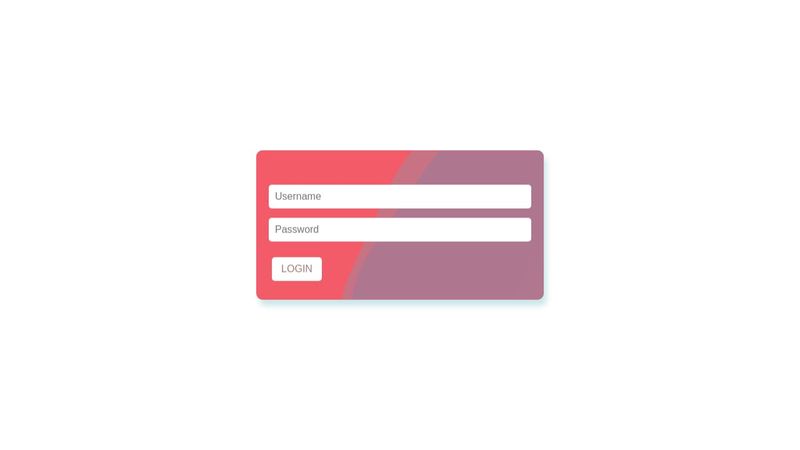 Html Login form with CSS wave animation