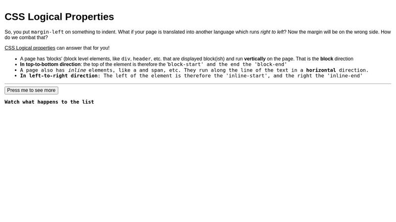 CSS Logical Properties