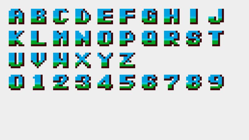 CSS Arcade Typography: Snow Bros. (1990)