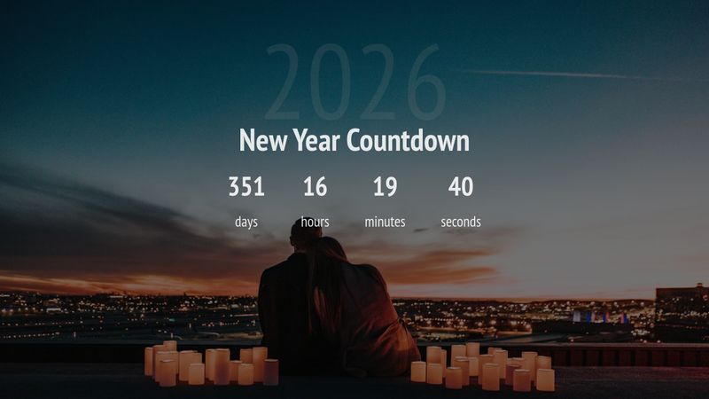 new year countdown codepen