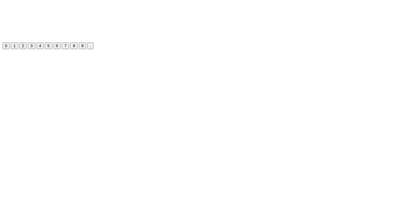 CSS NumPad