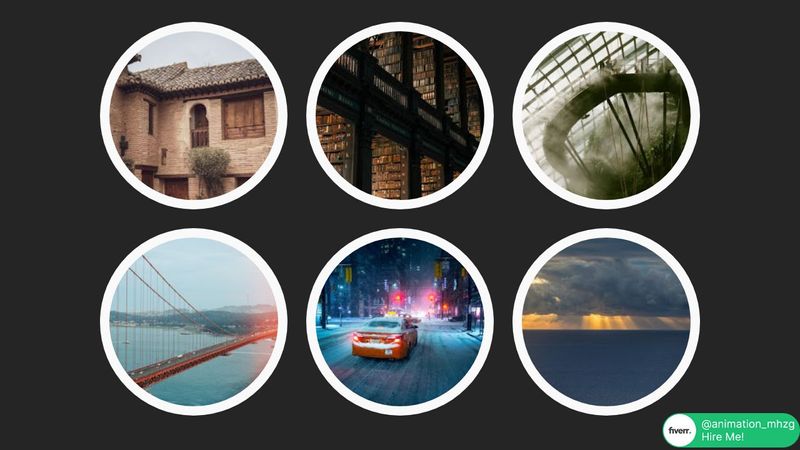 CSS Circle Image Gallery - Responsive
