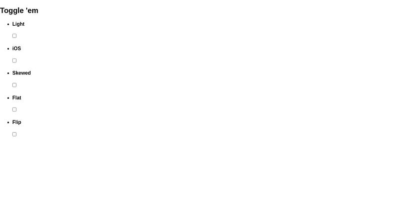 Pure CSS toggle buttons