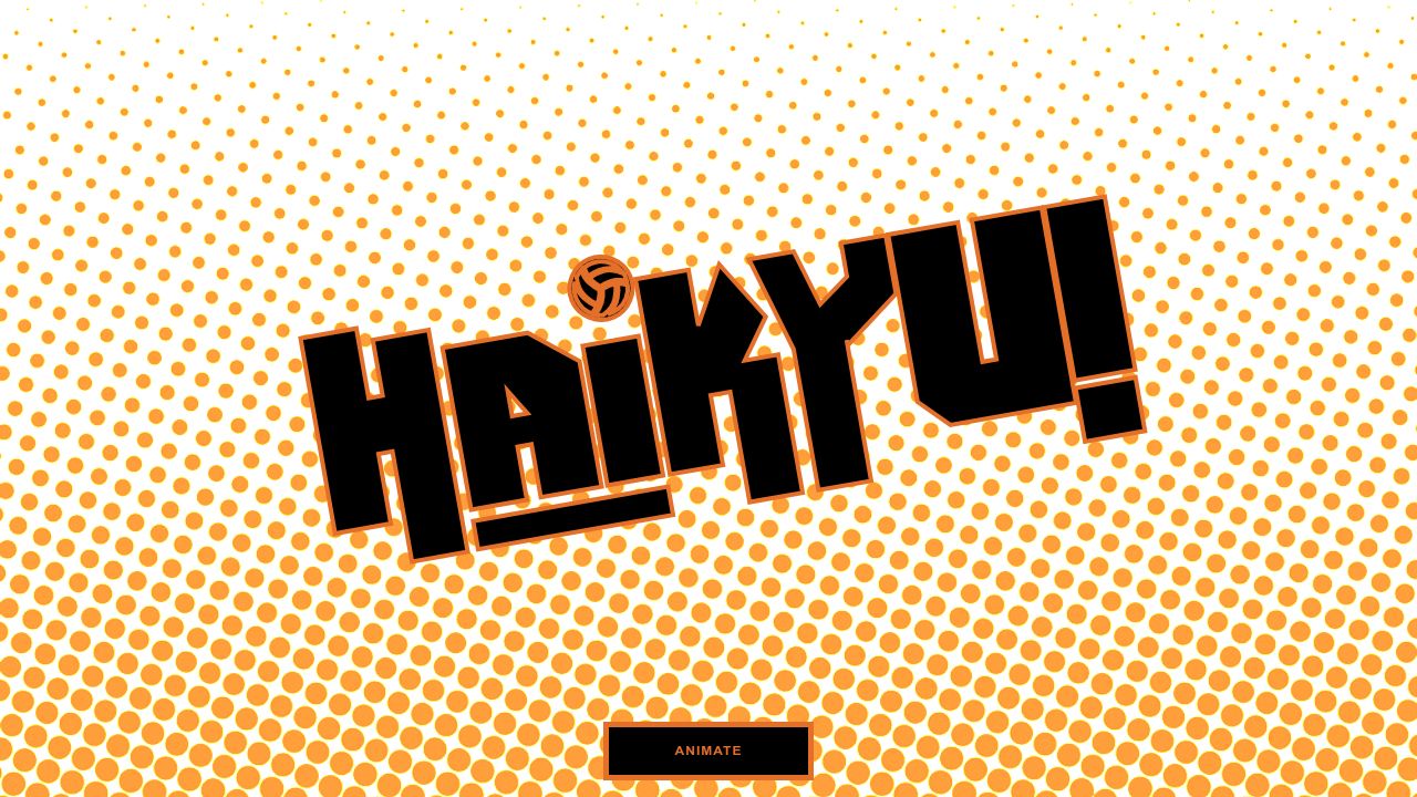 Haikyu (anime) Font