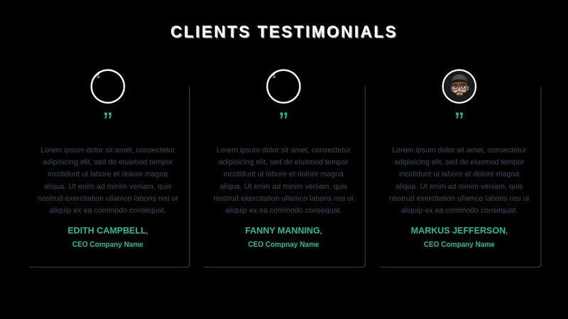 Responsive Testimonials Design