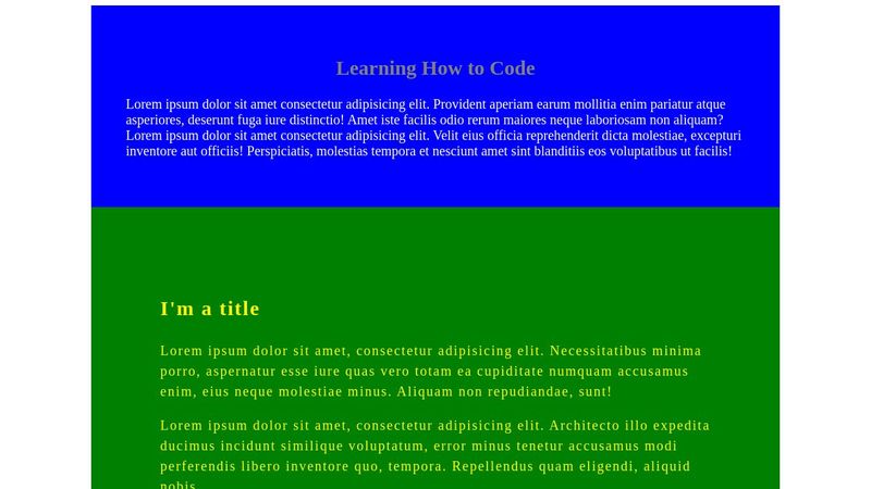 CSS + HTML Practice
