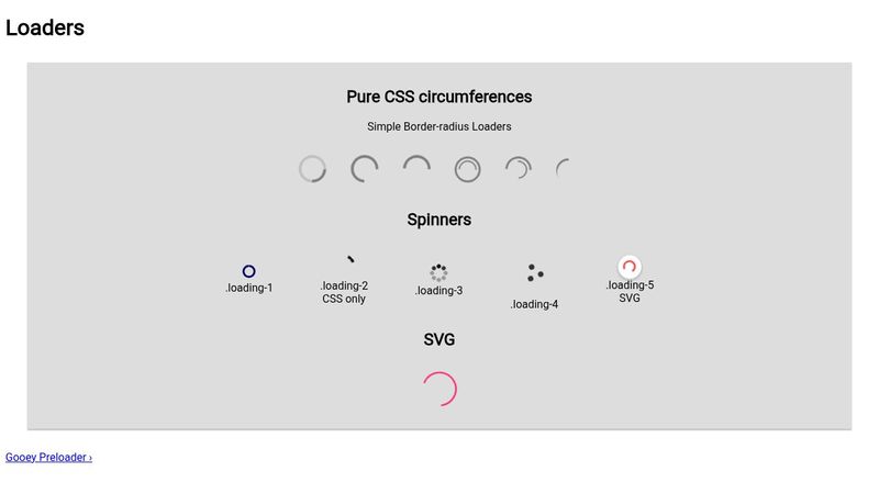 Pure HTML / CSS Android Preloader Spinner