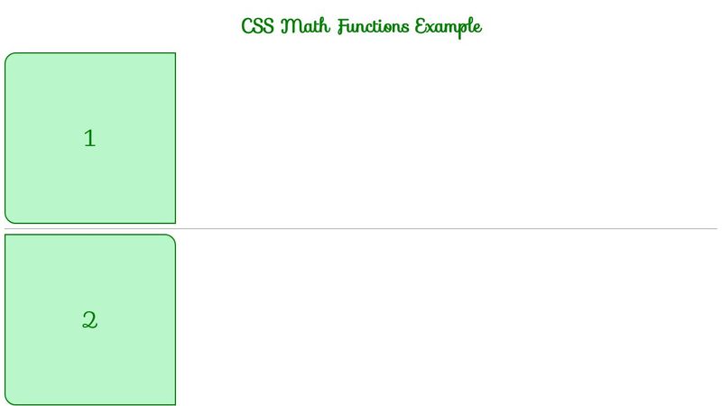 CSS Math Functions Example