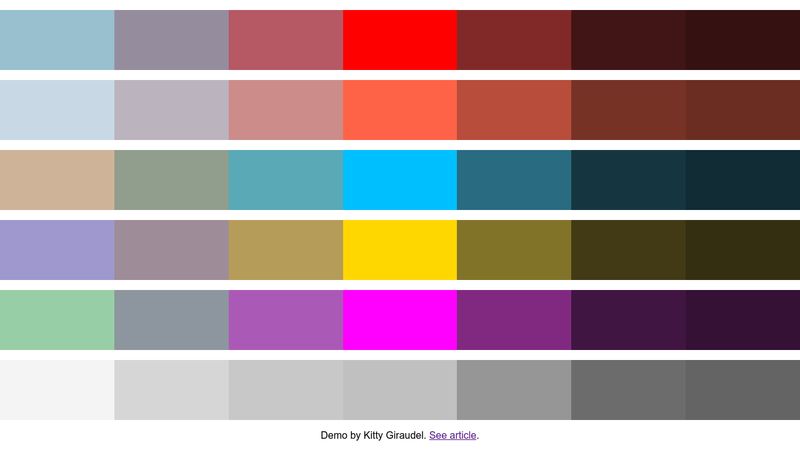 Building Color Palettes with Sass