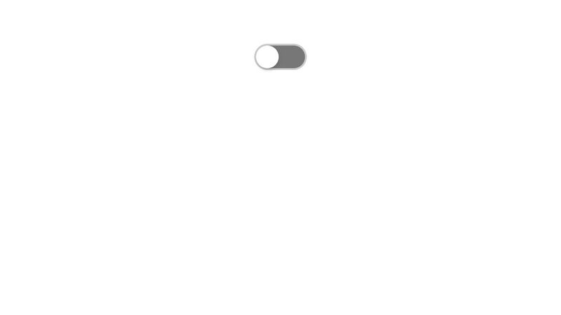 On/off toggle switch with checkbox (No JavaScript)
