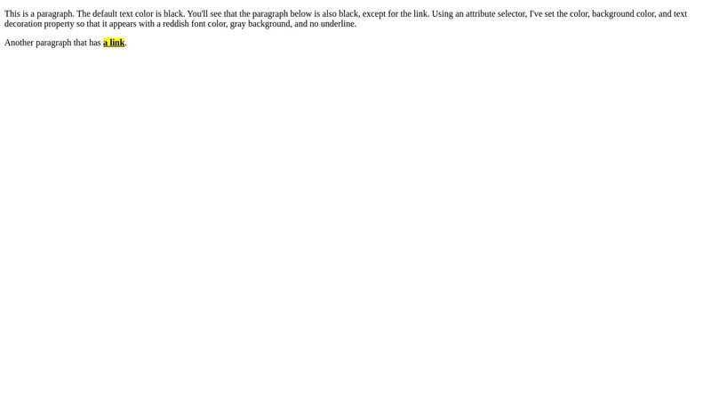 Changing Text Background Color in CSS - background Color