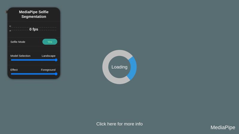 MediaPipe - Selfie Segmentation