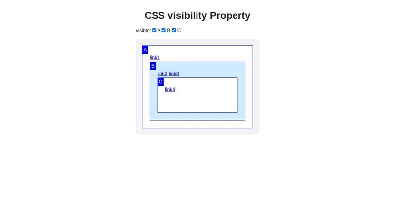 CSS visibility Property