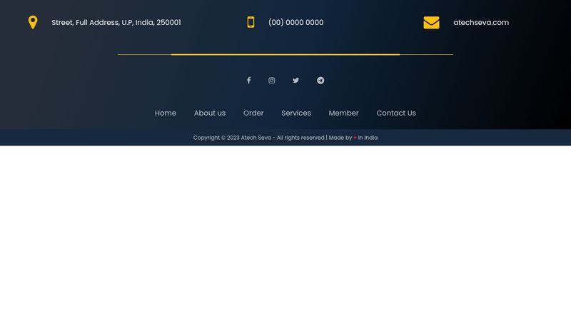 Responsive Footer Design | HTML & CSS | DESIGN 3
