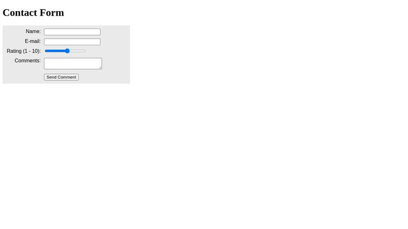 Intermediate HTML5 Form