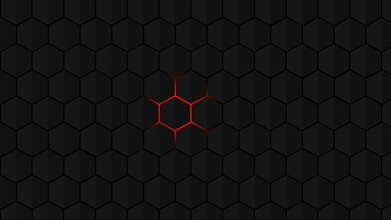 Dynamic hexagon background.