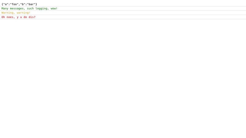 CodePen JavaScript Console Template
