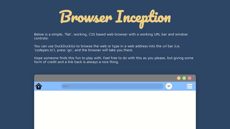 Working CSS based web browser