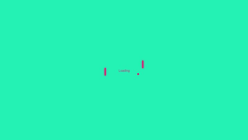 Pong Loading Animation