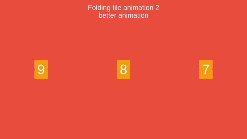 Folding tile animation 2