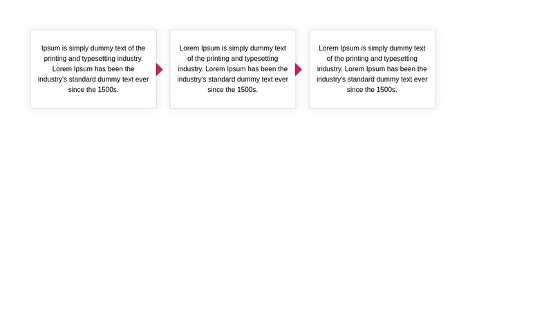 Process Steps using HTML CSS