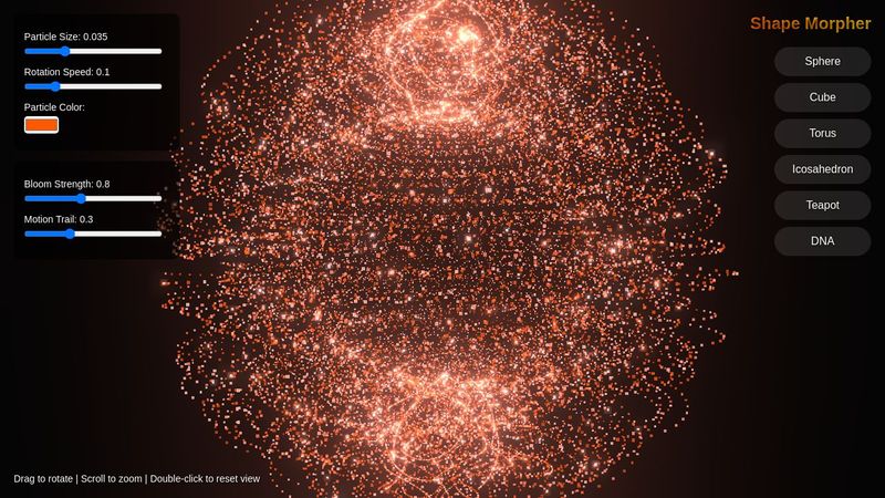 Morphing Particles with Three.js