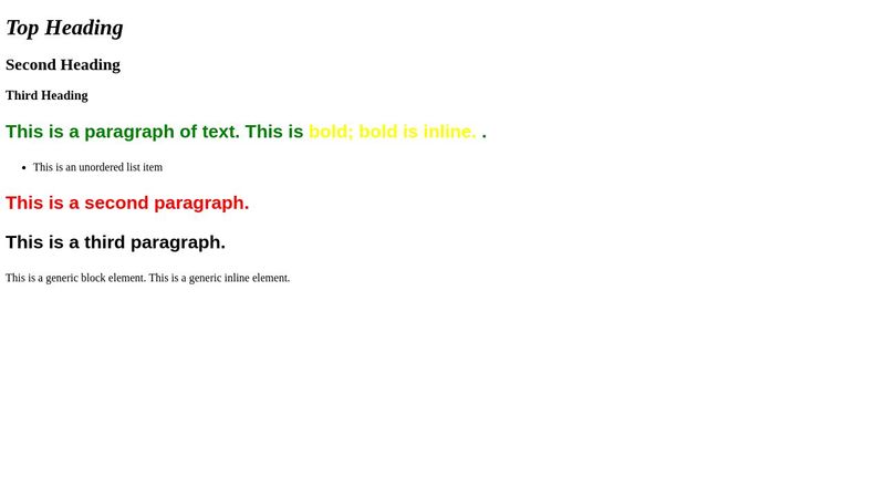 HTML & CSS Intro