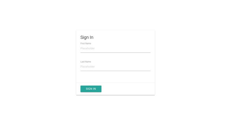 materialize css login form
