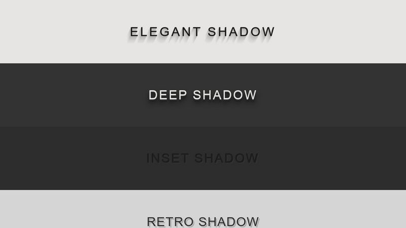 CSS3 Text-shadow Effects