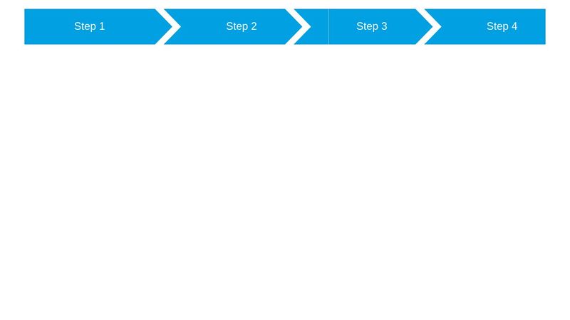 Steps Navigation Bar With CSS Arrows