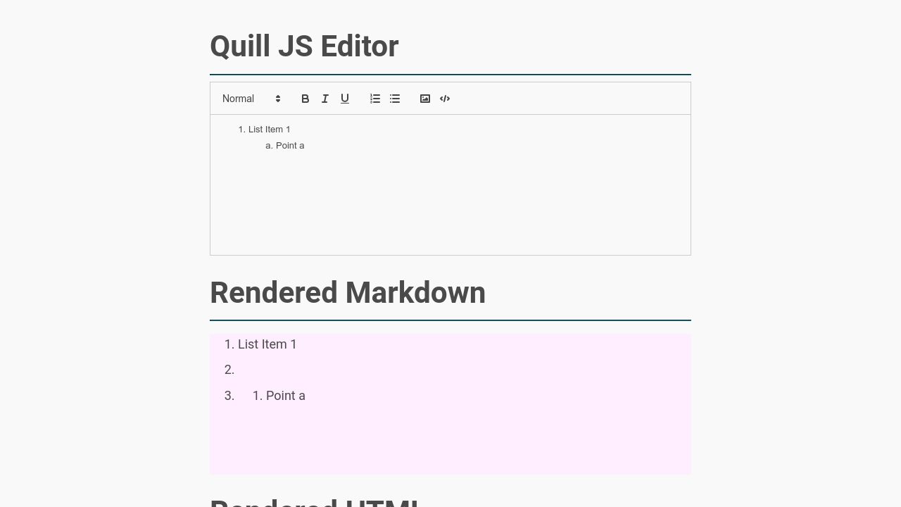 Quill Rich Text Editor