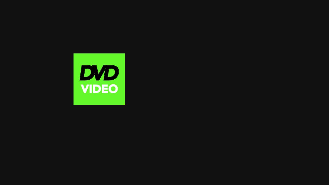 DVD logo but it hits the corner every time 