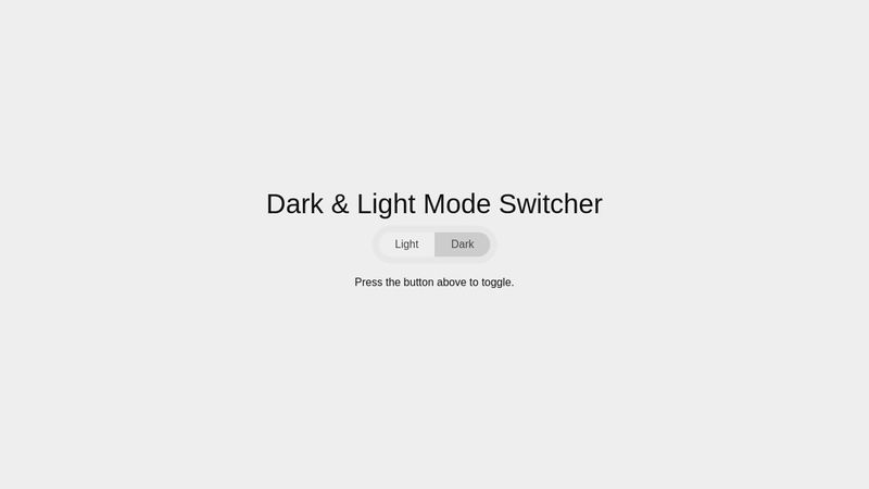 Dark & Light Mode Switcher