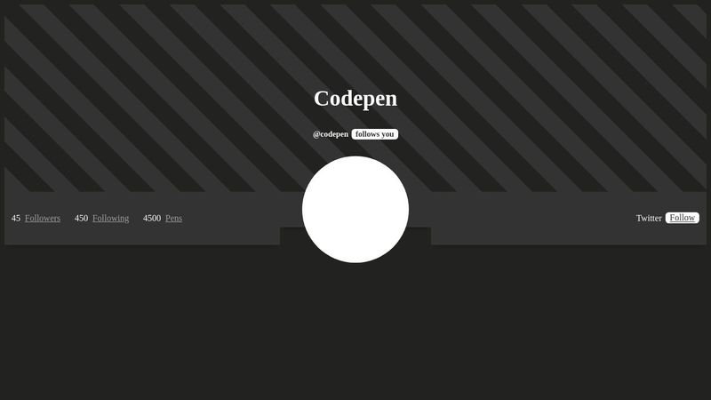 Codepen Profile layout with CSS Grid