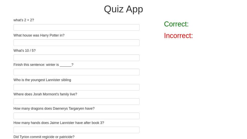 Simple Quiz App