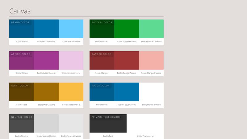 Canvas Color palette