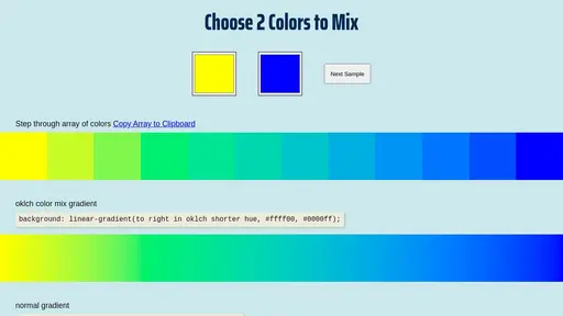 interactive - - css color mix helper function