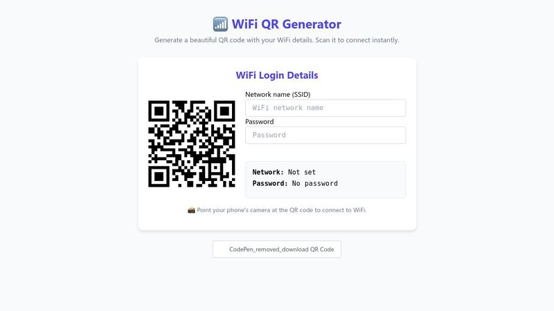📶 WiFi QR Generator