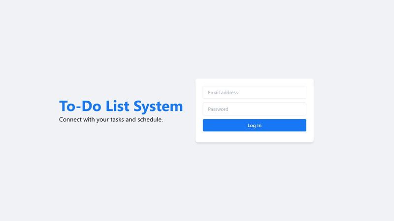 To-Do List System Website 2