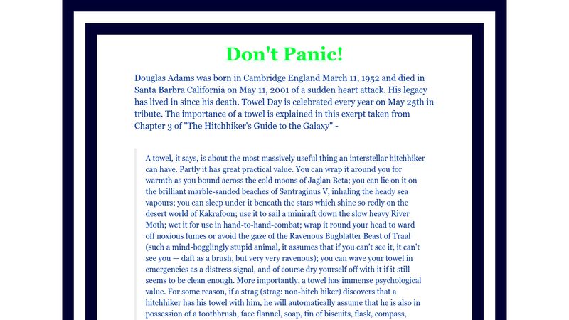 Hitchhiker's Guide Game (1984) - Douglas Adams Tribute 