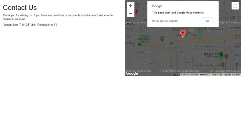 Contact Us with Google Maps