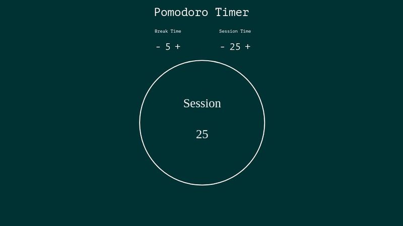 Pomodoro Timer - canvas