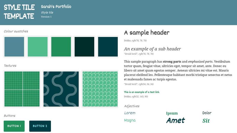 Style tiles with CSS