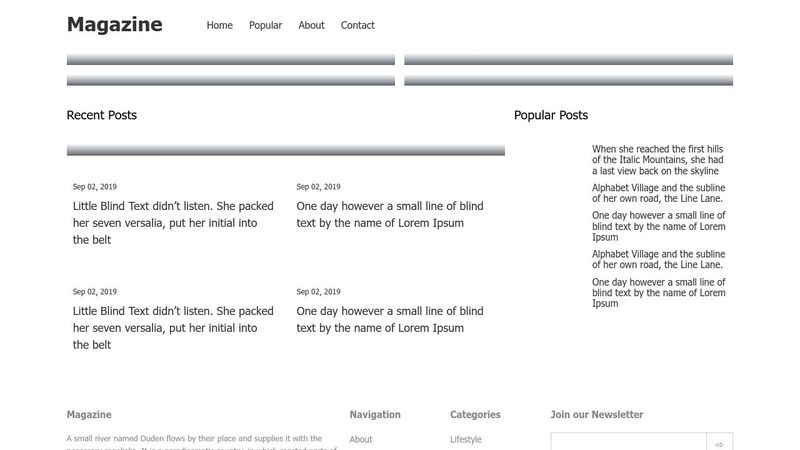CSS Grid Magazine Layout
