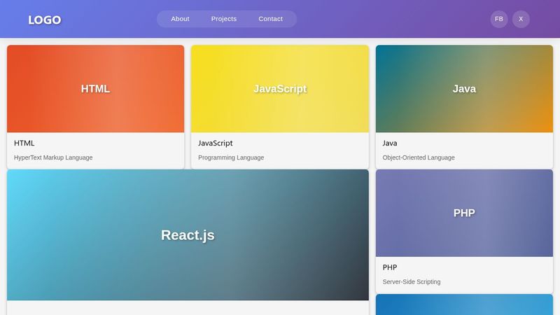 Template for html Box