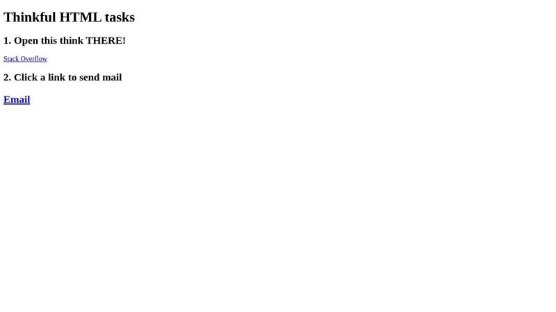 Thinkful HTML Tasks