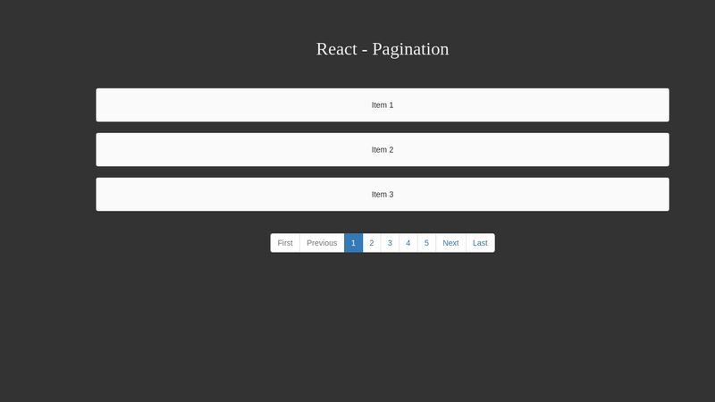 Pagination React