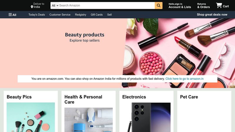 Amazon Clone Using HTML And CSS