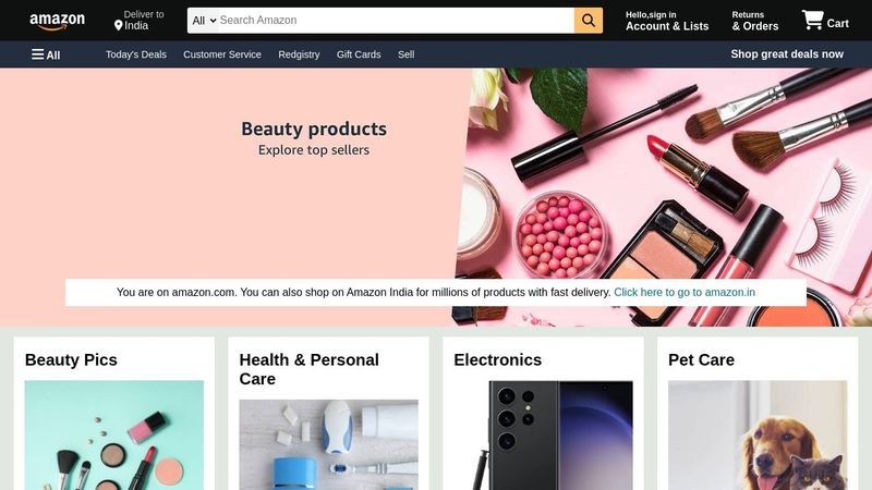Amazon Clone using HTML and CSS