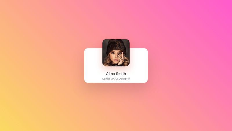 CodePen - Animated Profile Card | Card Hover Effect